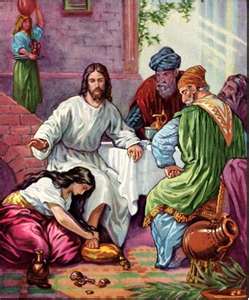 Image result for perempuan berdosa yang membasuh kaki Yesus
