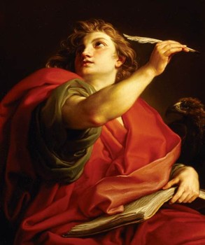 ST JOHN THE EVANGELIST by Pompeo Batoni (1708-1787) from Basildon Park. The Italian painter born in Lucca was celebrated for his portraits.